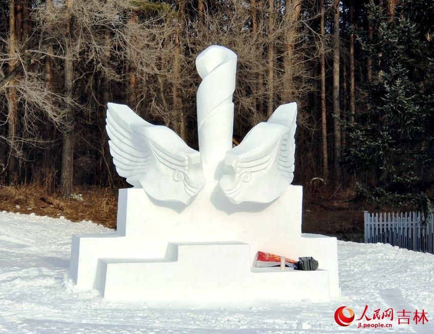 冬奥|长春市净月“雪世界”主雪雕揭开神秘面纱