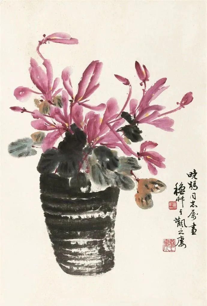  带给|大写意花卉作品，让这些花卉带给大家一些生活中的点滴美好