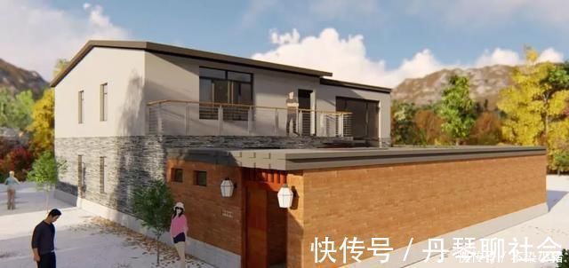 北欧风|实拍丨这栋二层自建房在村里很风光给想建房的朋友参考一下