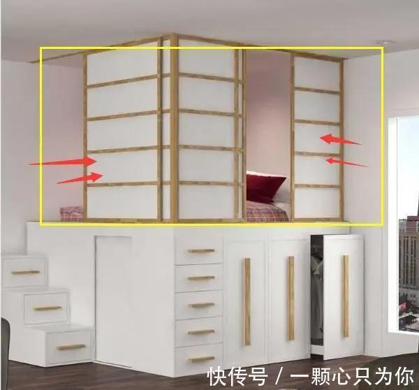 床铺|媳妇把床抬高1米,不装护栏装扇门,师傅:实用百倍别人都想不到