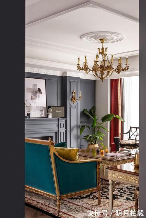 豪奢|头一次见这么时髦的法式风，240㎡豪奢大平层，每1㎡都散发着优雅