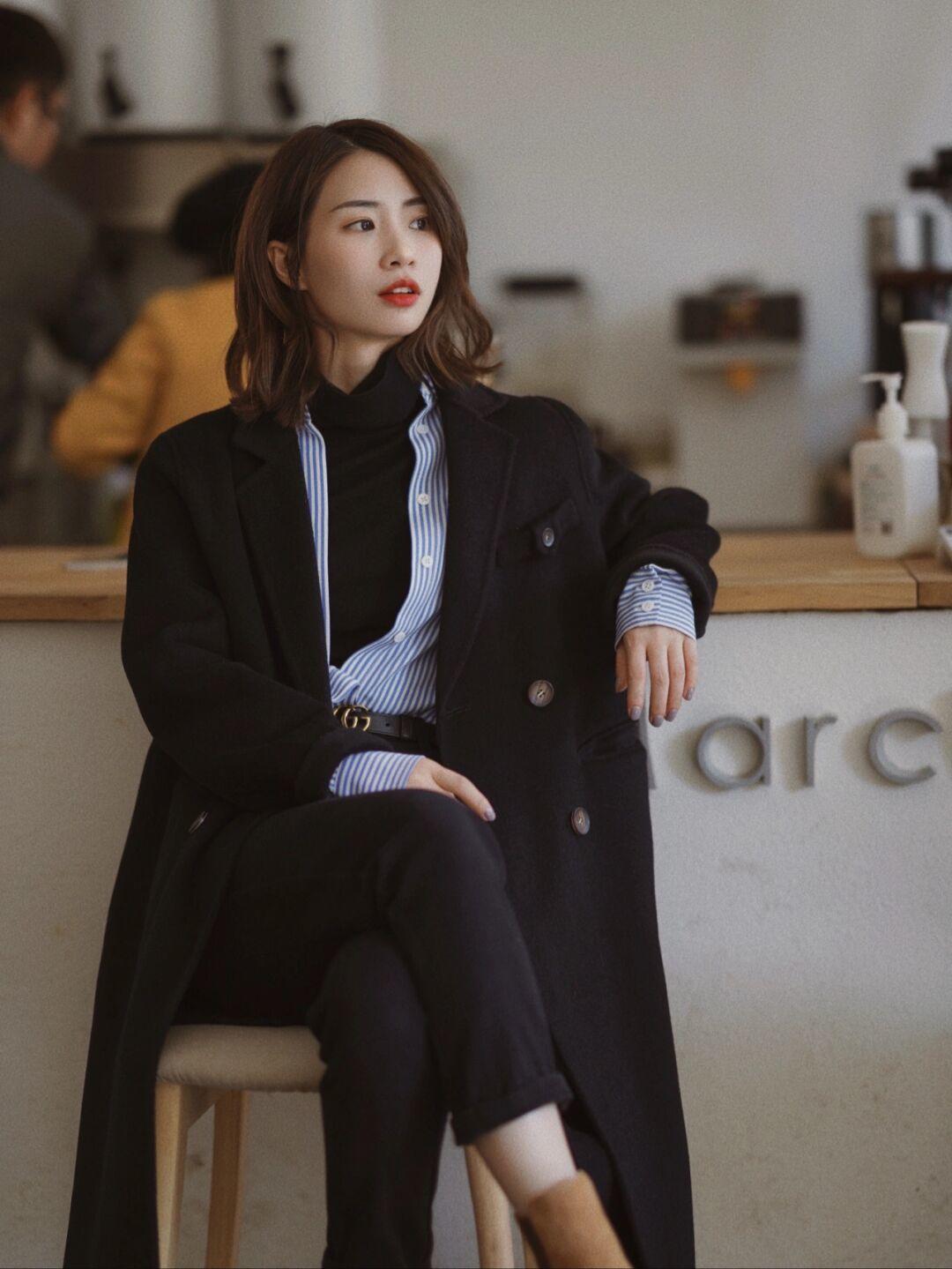 高跟鞋 冬天穿不出时尚感?不妨看看大衣穿搭示范,照着搭美得不像话