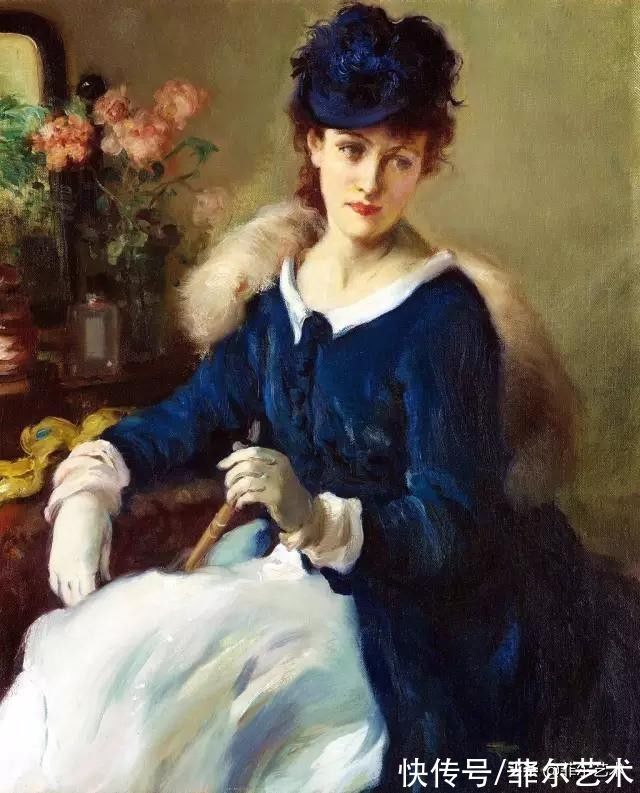 弗尔南·图森特$和谐色调,高雅绝伦~法国画家弗尔南·图森特女性人物油画赏析