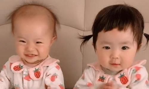 双胞胎|“超好认双胞胎”走红,看发量就能分清,网友:宝妈太偏心