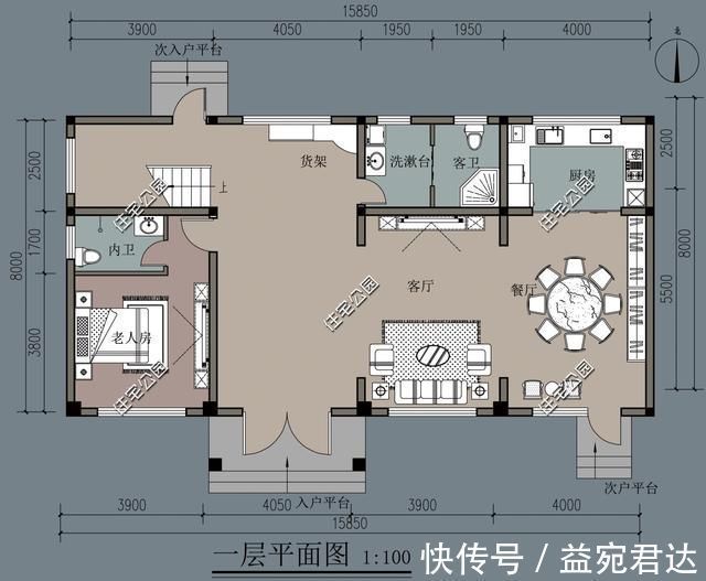 农村|回农村自建房，厕所应不应该设置在卧室内这6套户型给你答案