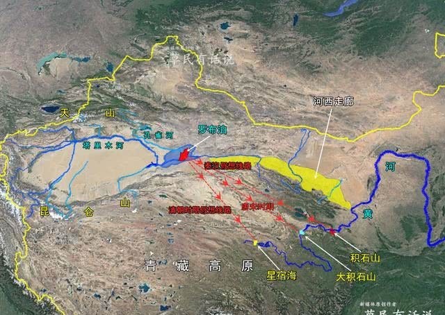 青藏高原5000米，塔里木盆地仅1000米，为啥塔里木河成了黄河源？