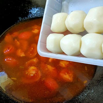 dh番茄鳕鱼丸子汤