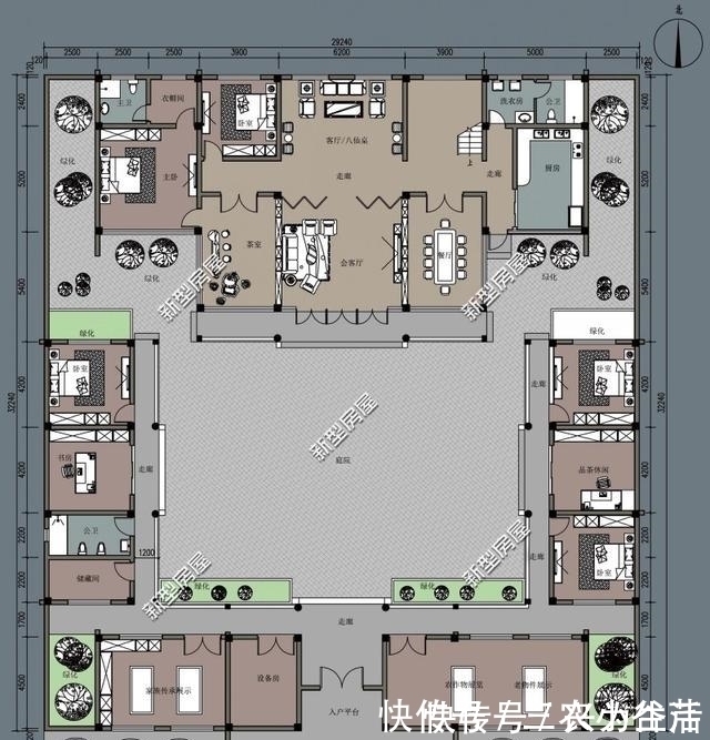 多重元素|5个合院，5种风格，哪个设计图更适合农村自建房？