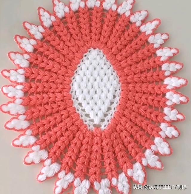 新手#「针织作品」32款只用到一种针法织出来的美垫子,新手留存备用