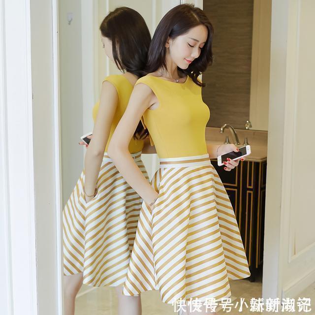 设计|别总说自己穿裙子不好看,今夏流行这样的收腰裙,优雅穿出S曲线