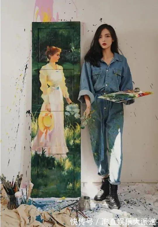 素描#她从小画画长大后靠垃圾画出千万粉丝有梦想的人,成就不会太差