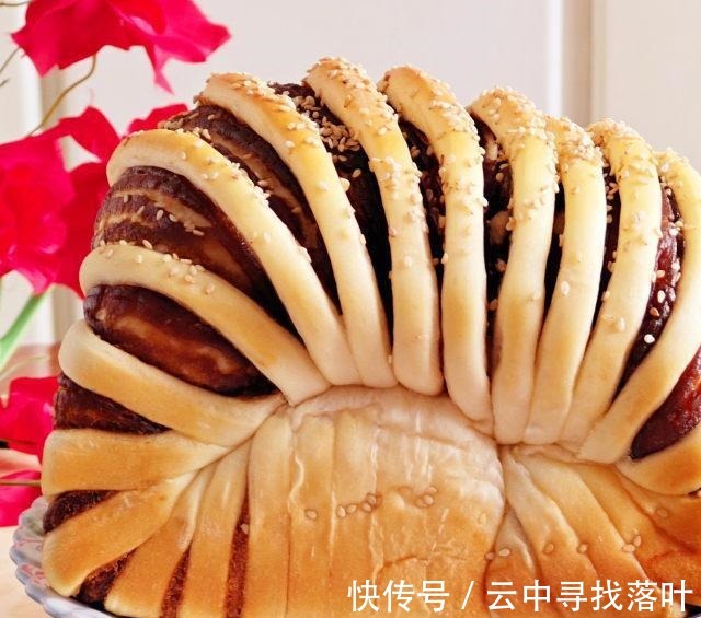 枣泥豆沙吐司(一次发酵)!