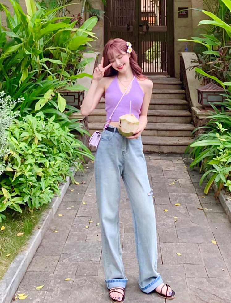 开叉裤|阔腿裤下岗了！“瘦瘦裤”才是今夏王炸，太显瘦了