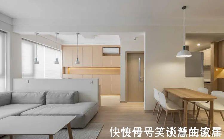 功能区|50㎡小户型两居室,坚持素色主义,进门一眼就喜欢上了