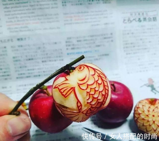 水果|水果上雕花,需要多大脑洞,看了日本艺术家的杰作后就这