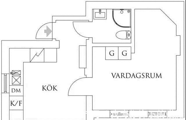 红砖墙|36平一室公寓，餐厨一体，客卧合并，个性红砖墙，装出小豪宅质感