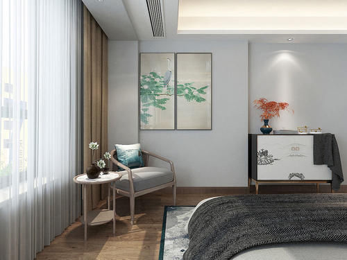 新中式|80后夫妻将新房装中式,仅阳台就被多人借鉴,高级灰的氛围太美了