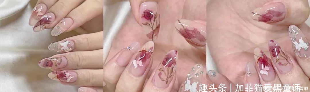 亮片|一眼就很仙气的美甲,美甲师:又到了考验我的时刻了!