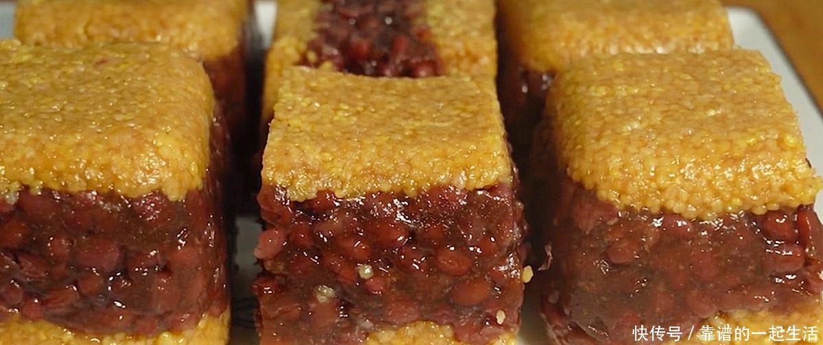 糕点|小米杂粮糕,冰凉爽口,夏天营养糕点,大人和小孩都很适合