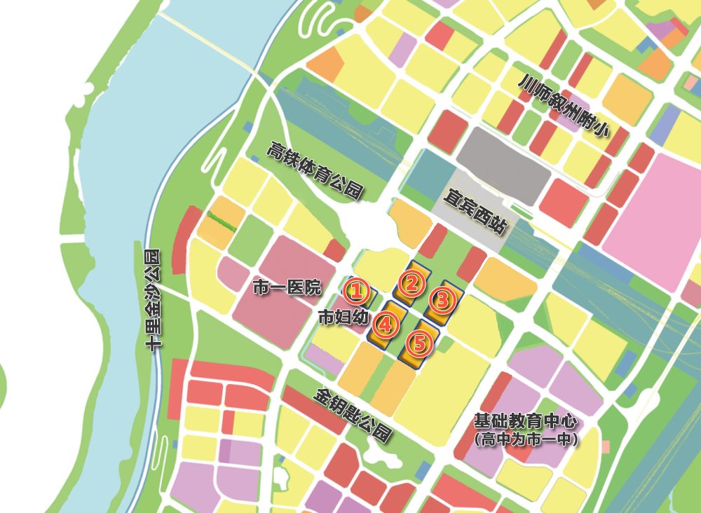 用地|3块居住地，位置超好！宜宾南岸方向，310亩好地来了