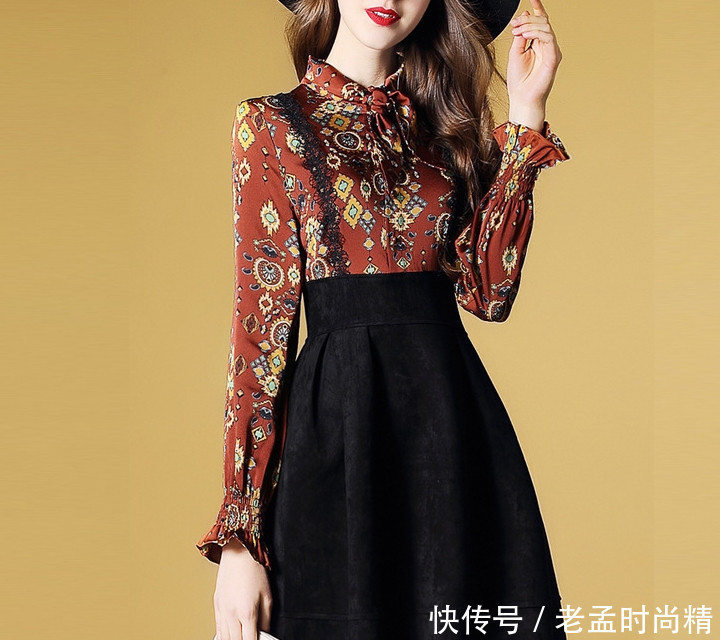 不得不说: 这秋衫的确漂亮, 适合各种身材女人, 气质高雅减龄