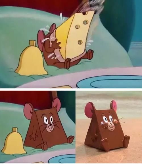 小尾巴|猫和老鼠外国网友制作汤姆和杰瑞沙雕手办,果然猫都是液体的