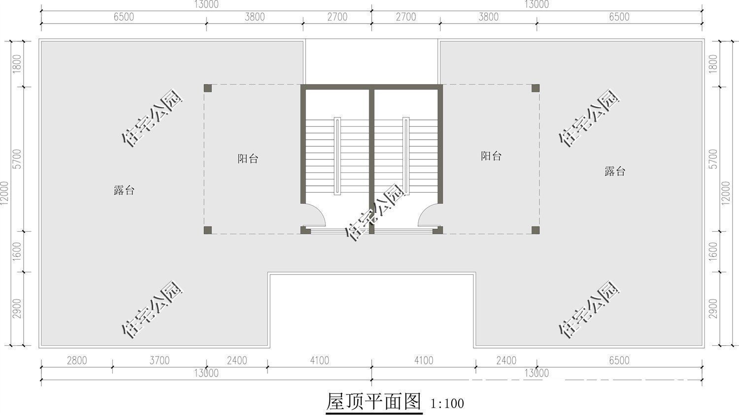 双拼别墅|农村兄弟盖房就选这套双拼别墅,有车库有屋顶花园,布局没得挑