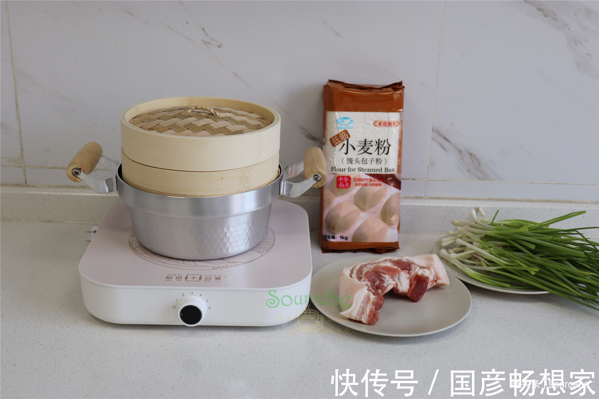 过年放假,早餐别买了,自己做包子,蓬松香软不塌陷,皮薄肉香