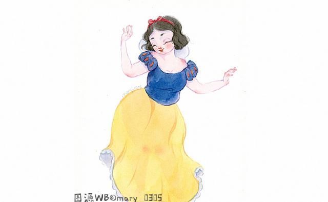 白雪公主|大象腿、肥肚腩、双下巴，凭什么迪士尼公主变胖，还是这么可爱