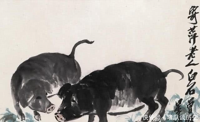 小猪|王梦白画11只猪卖29万,而此人画1只小猪,却卖了2000万!