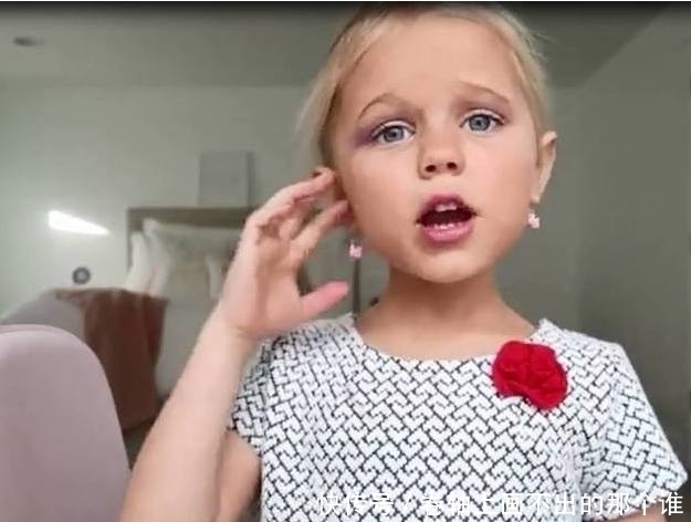 爸爸|小萌娃学妈妈化妆,妆后的样子,爸爸说是他的前世情人!