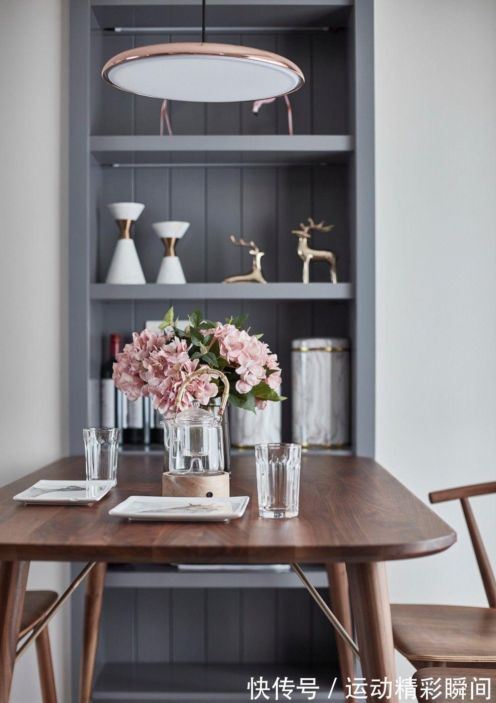 暖水澡|时尚现代三居室,用深灰色打造高级空间,完美体现业主的需求