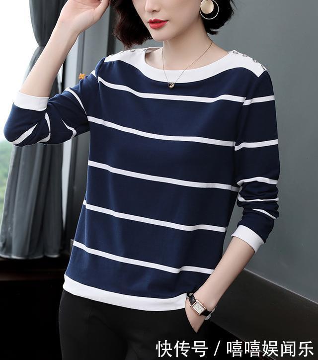 年轻|150斤都可以穿的早秋小衫,藏肉显瘦显年轻