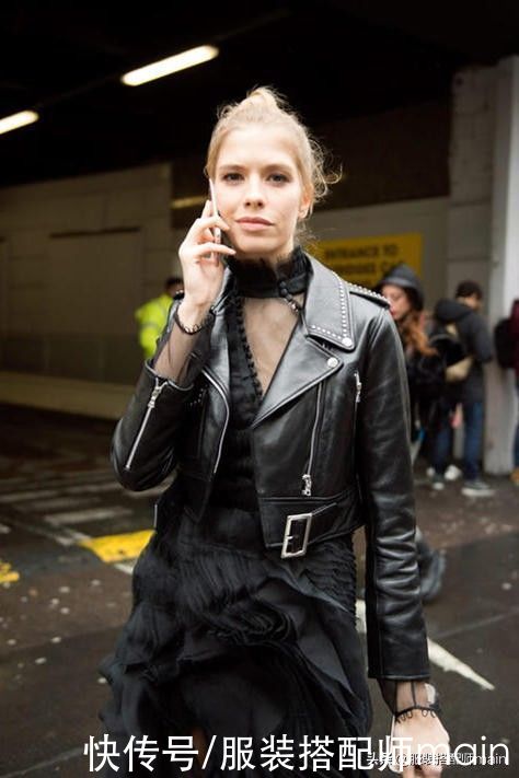 皮衣穿着不好看？大多数是版型没选对，学会这4点很重要