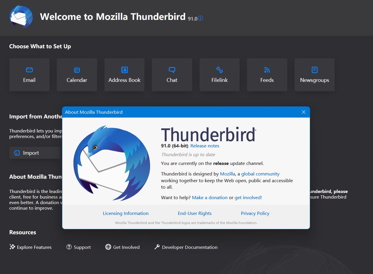 thunderbird|Thunderbird 雷鸟 91 正式发布：原生支持苹果 M1 Mac