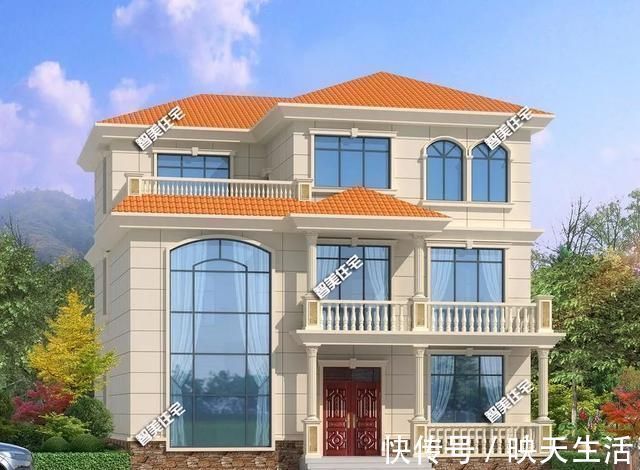 别墅|南北通透设计的两栋欧式别墅,第一栋客厅挑空,外观漂亮布局实用