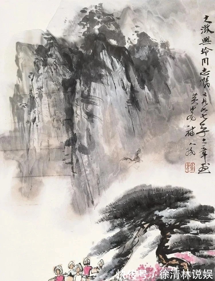 齐白石!气势如虹的山水画,壮观!