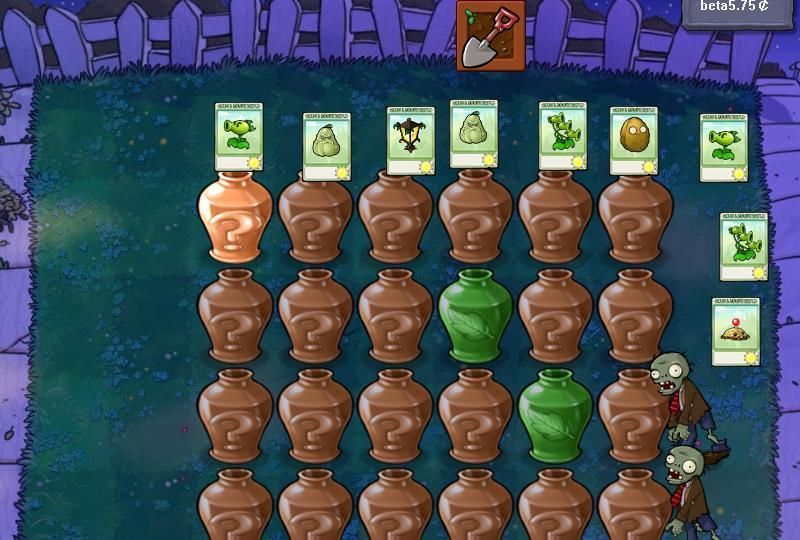 植物|植物大战僵尸β版初体验,用砸罐子告诉你难不难