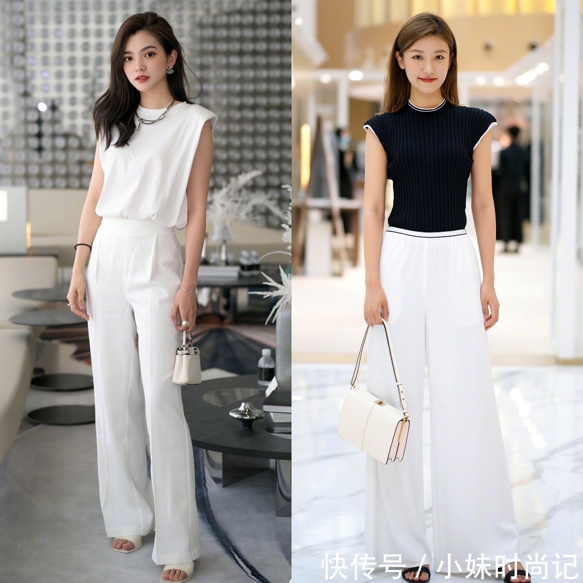 搭配|时尚穿搭:夏季穿阔腿裤,搭配什么上衣?