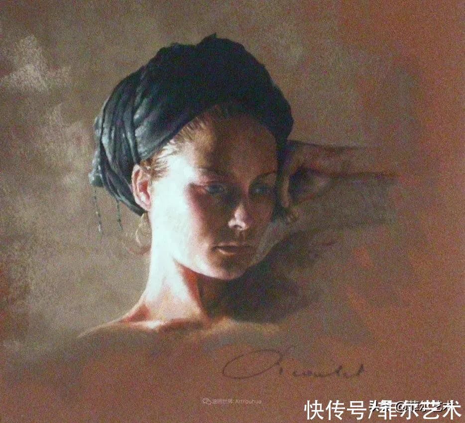 艺术学院$法国女粉彩大师,描绘的女性之美,细腻柔和