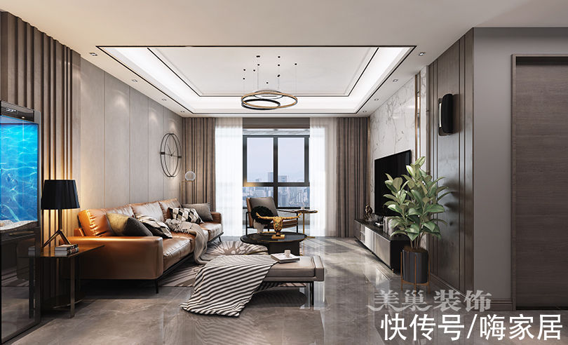 现代|郑州138㎡现代轻奢3室2厅,独立餐厅营造小资情调