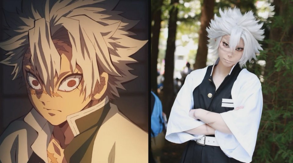 炭治郎|鬼灭之刃COS:祢豆子惹人怜爱,伊之助肌肉感十足,漫迷们裂开了