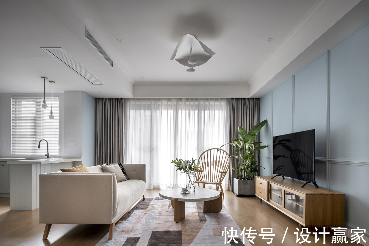 客厅|151㎡清新跃层,去风格化的美学设计,一见倾心