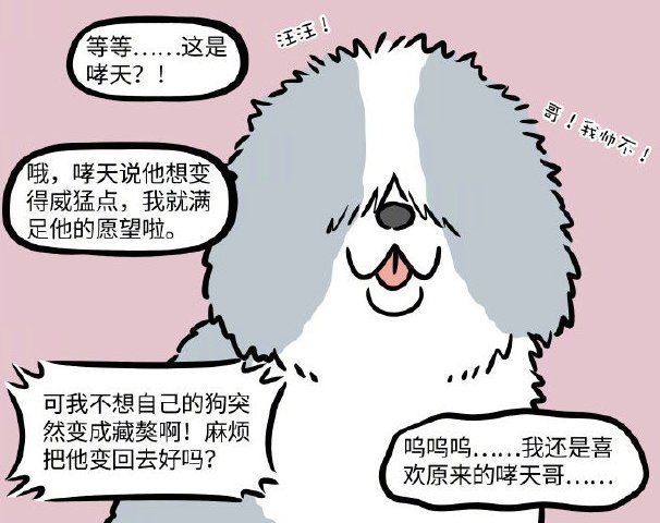 杨戬|非人哉:哮天变藏獒?吓得杨戬赶紧求地藏把他变回去