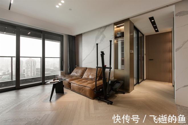 空间|黑白灰调性,三室改两室,三分离设计
