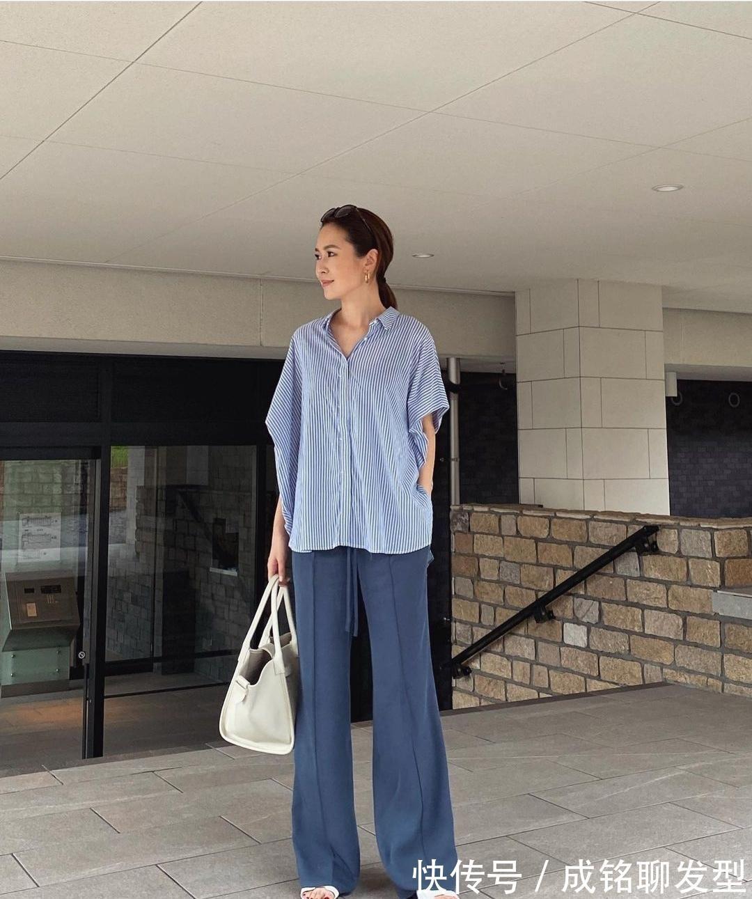 半身裙|这才是四十多岁女性的穿衣典范,简约大气又舒适,时髦减龄又有范