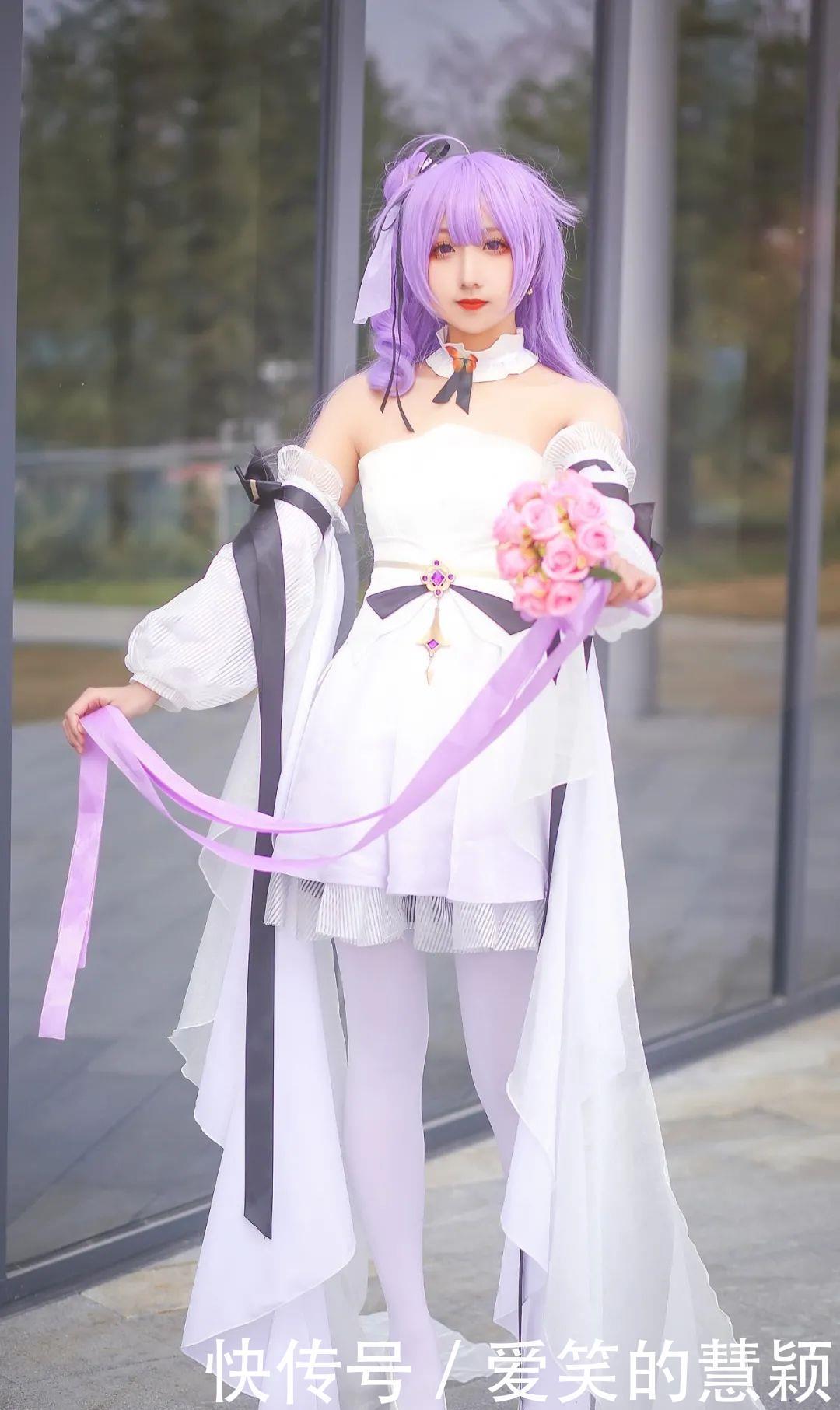 正片|cos:碧蓝航线纯白花嫁独角兽cos正片@弥呆,绝美