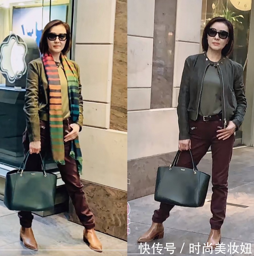 高级感|见过世面的女人都很会穿,这位50岁的姐姐穿搭简约大气,值得借鉴