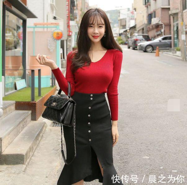 气质 -浪漫优雅的紧身裙美女,线条轮廓很有吸引力!