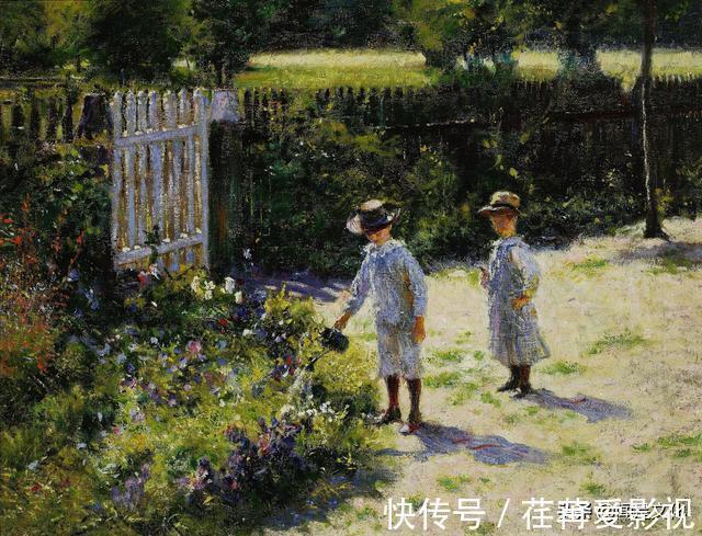 印象派$学赏画186:第一个将印象派引入波兰的人——波德科维斯基